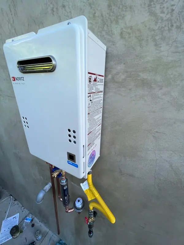 Tankless water heater installation for Sanford Farms homes